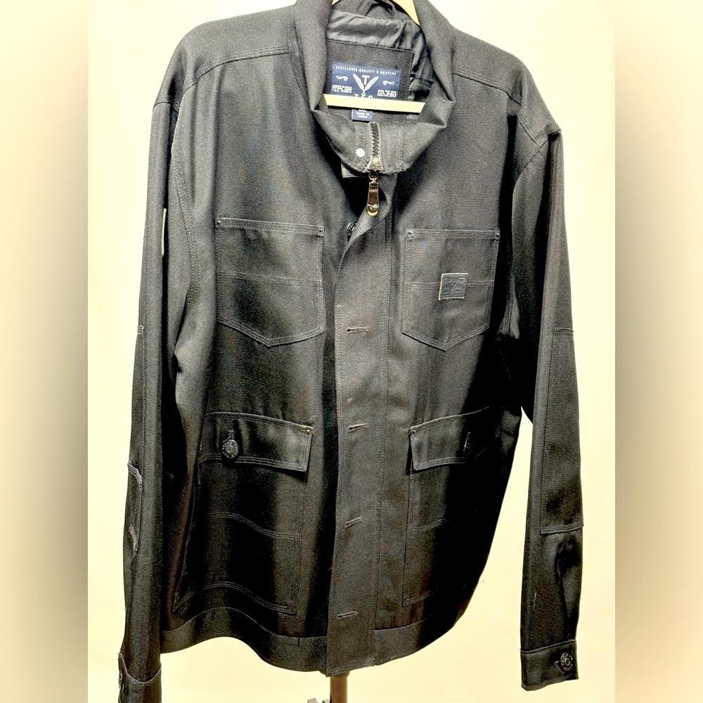 Men’s TFG Solid Poly knit full zip field jacket 2XL